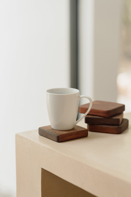 Set de 4 porta vasos rectangulares